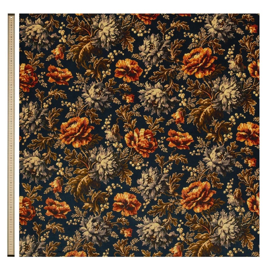Fabric House of Hackney | Opia Velvet Blind-Midnight