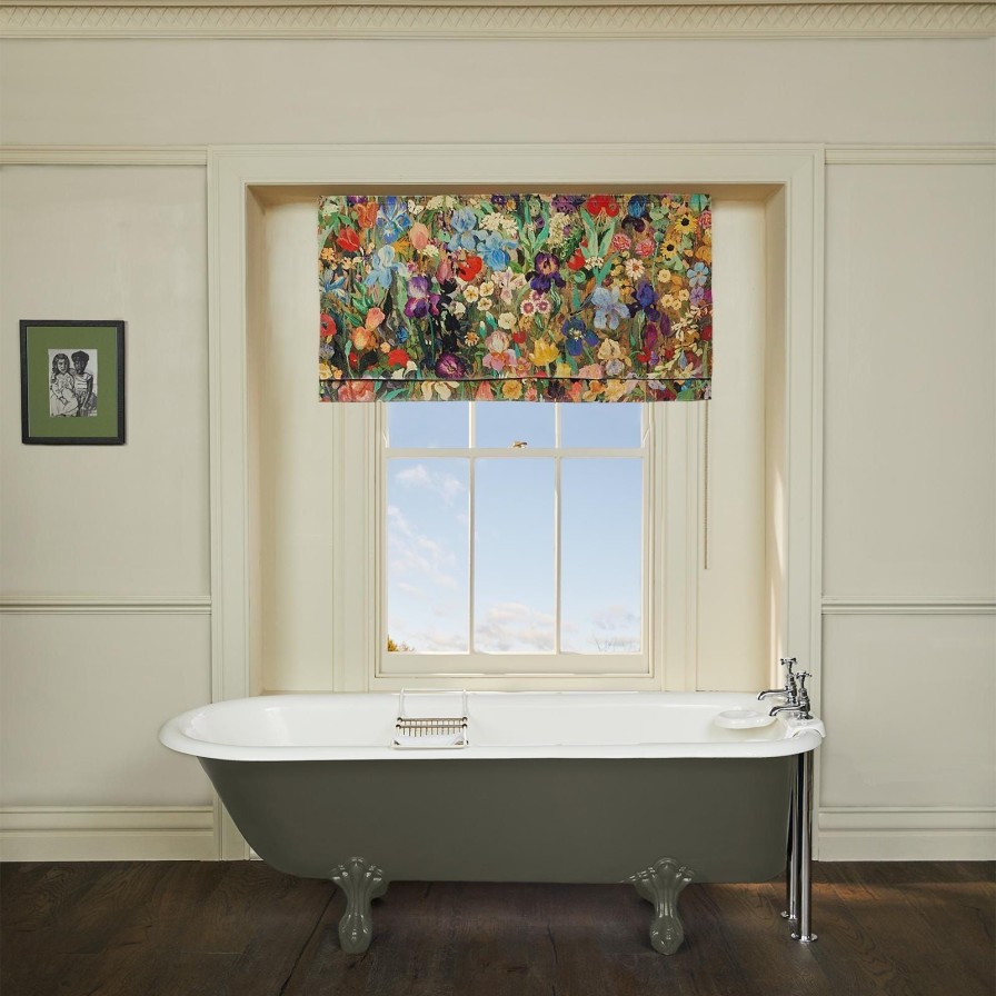 Fabric House of Hackney | Floribunda Magna Velvet Blind-Zenith