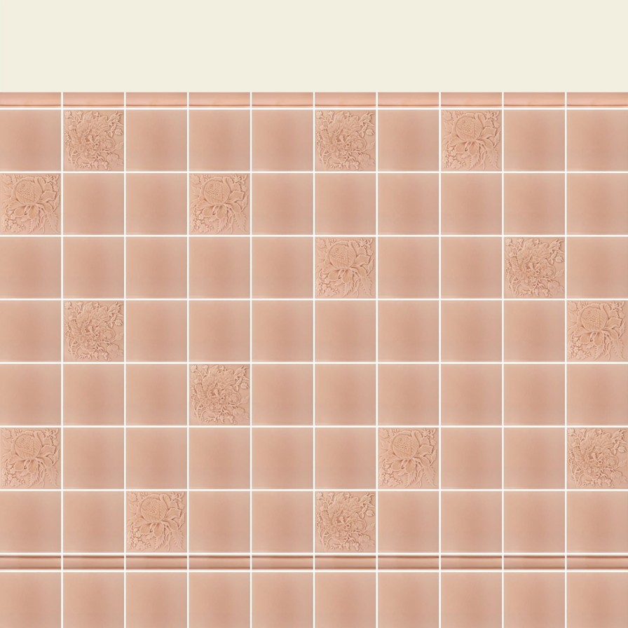 Furnishings House of Hackney Tiles | Navarre Dado Tiles-Blush