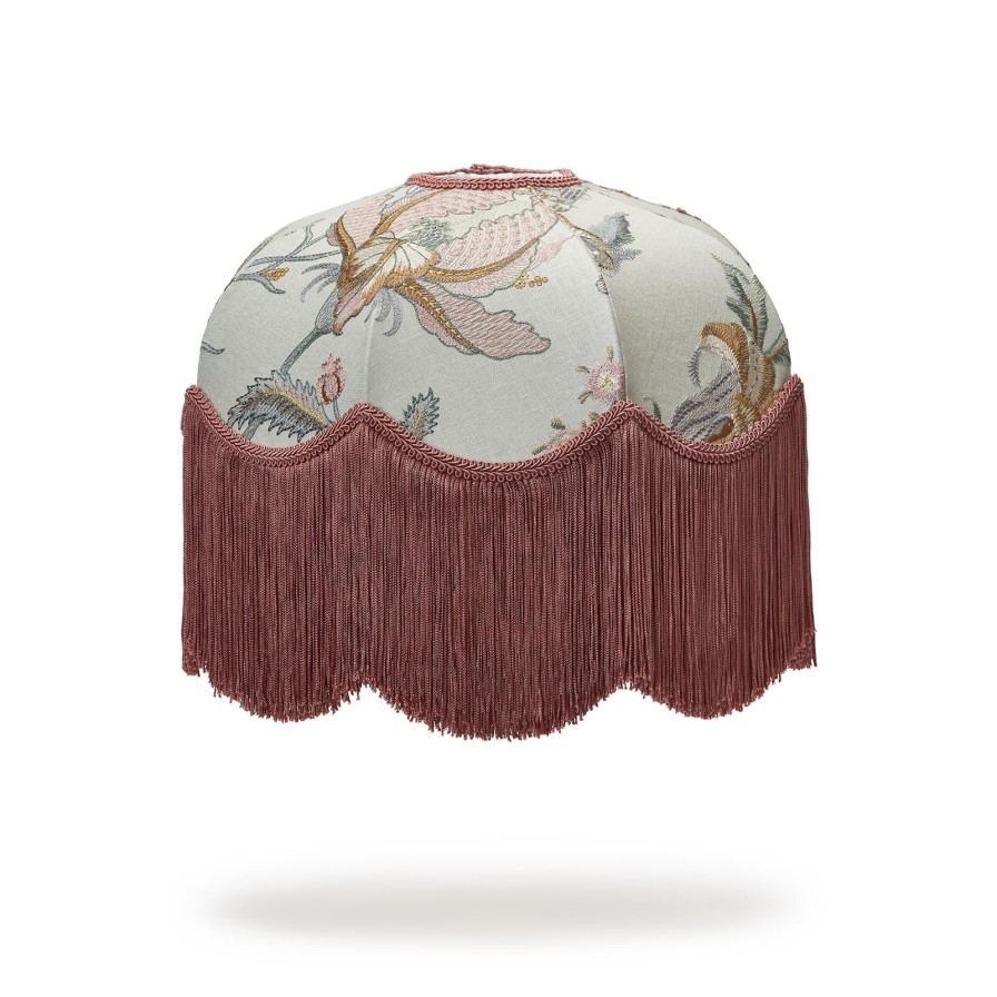 Accessories House of Hackney Lampshades | Artemis Embroidered Linen Tilia-Pistachio
