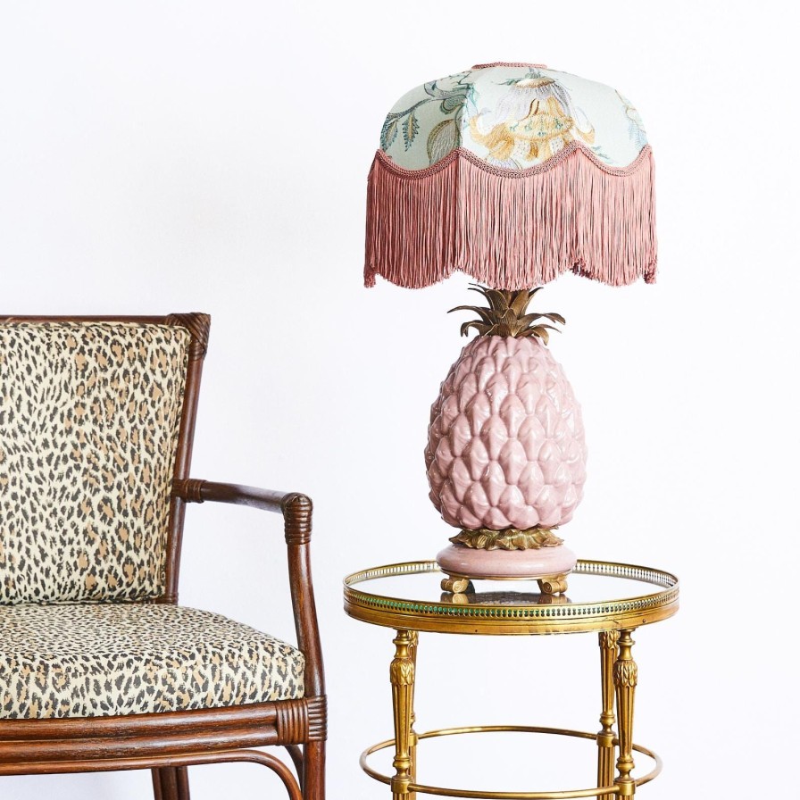 Accessories House of Hackney Lampshades | Artemis Embroidered Linen Tilia-Pistachio