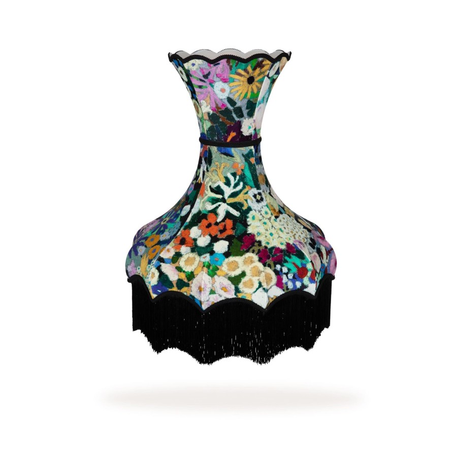 Accessories House of Hackney Lampshades | Woodstock Velvet Narcissus Standard Lampshade-Meadow
