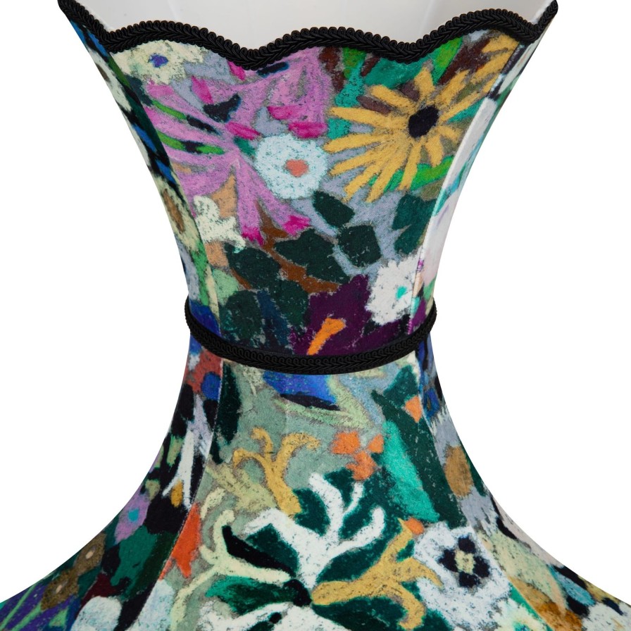 Accessories House of Hackney Lampshades | Woodstock Velvet Narcissus Standard Lampshade-Meadow