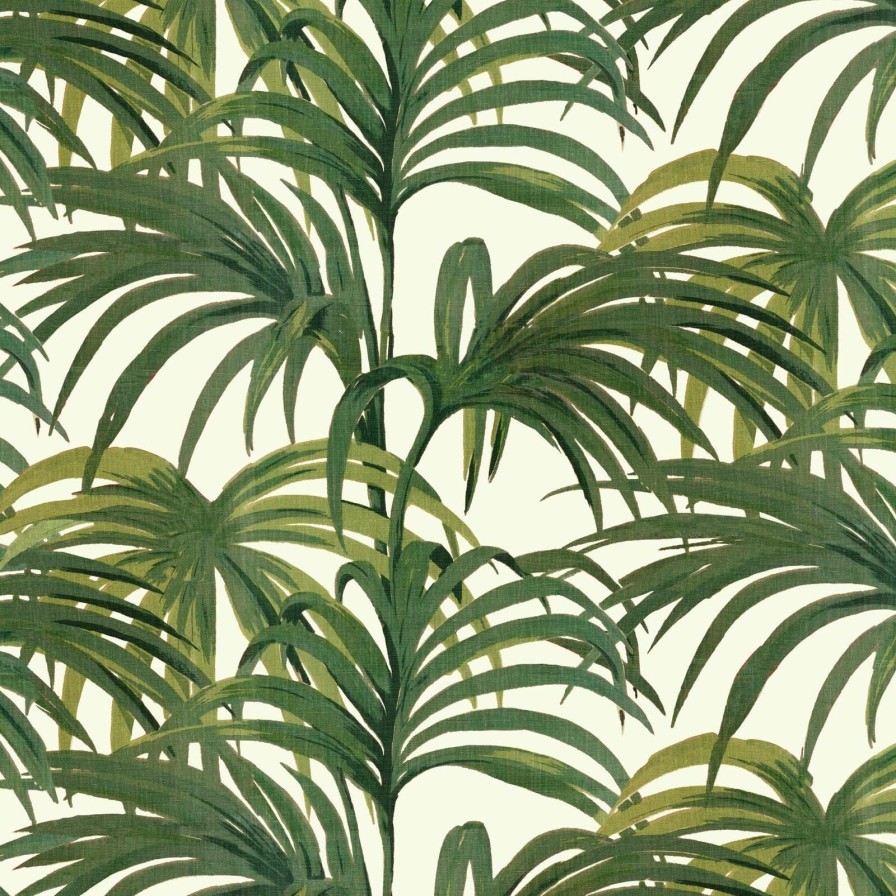 Wallpaper House of Hackney | Palmeral Wallpaper-Off White & Green