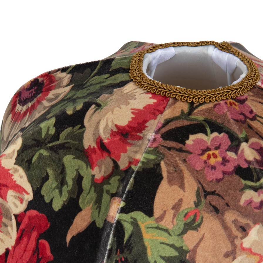 Accessories House of Hackney Lampshades | Florescence Velvet Tilia Lampshade-Noir