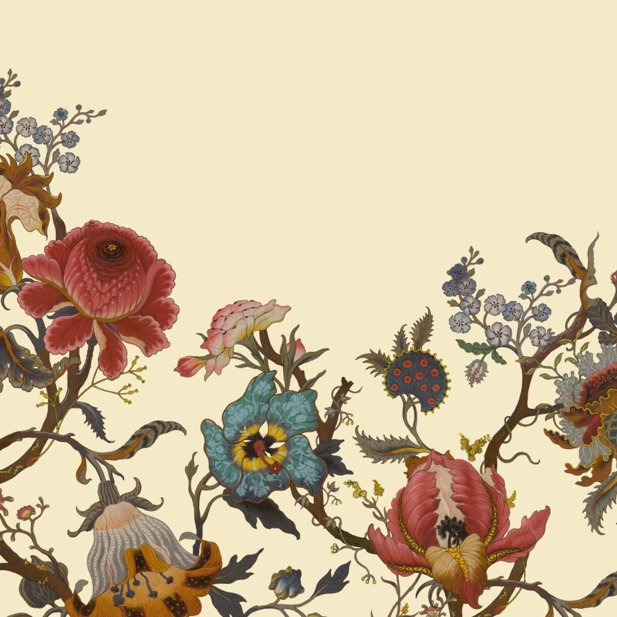 Wallpaper House of Hackney | Artemis Climbing Walls Wallpaper-Ecru