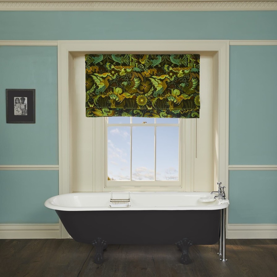 Fabric House of Hackney | Phantasia Blind-Emerald Green
