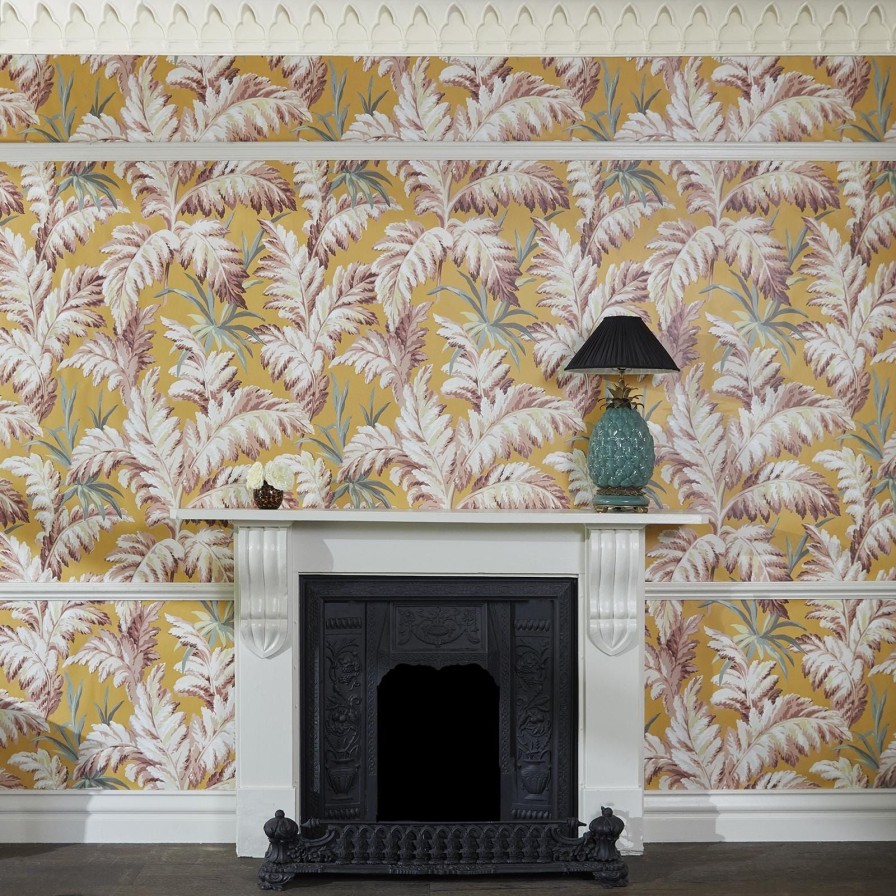 Wallpaper House of Hackney | Pluma Wallpaper-Flaxen