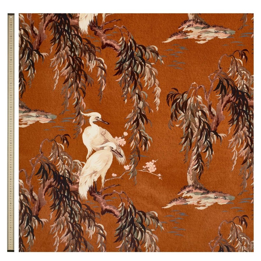 Fabric House of Hackney | Zeus Velvet Blind-Tobacco