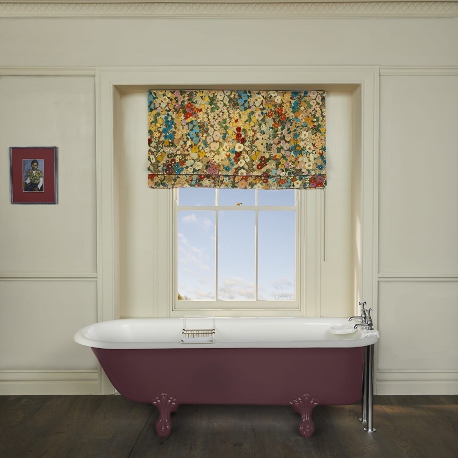 Fabric House of Hackney | Hollyhocks Velvet Blind-Autumn