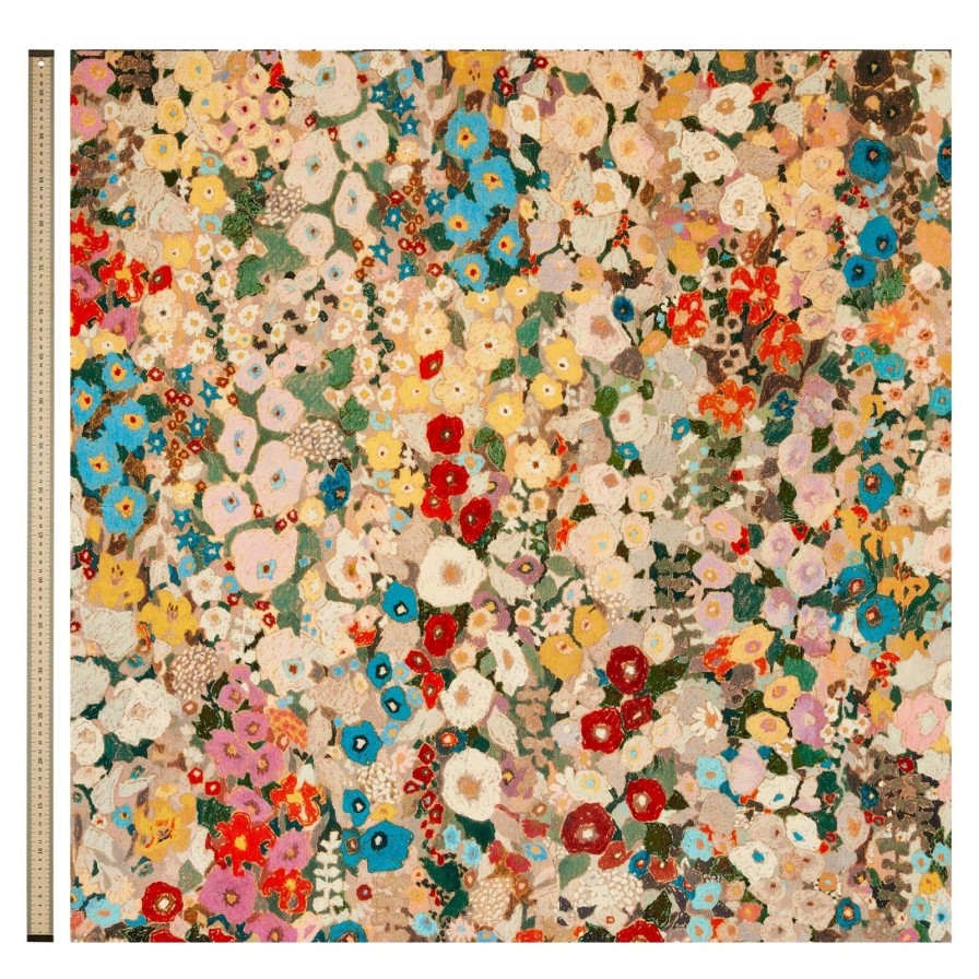 Fabric House of Hackney | Hollyhocks Velvet Blind-Autumn