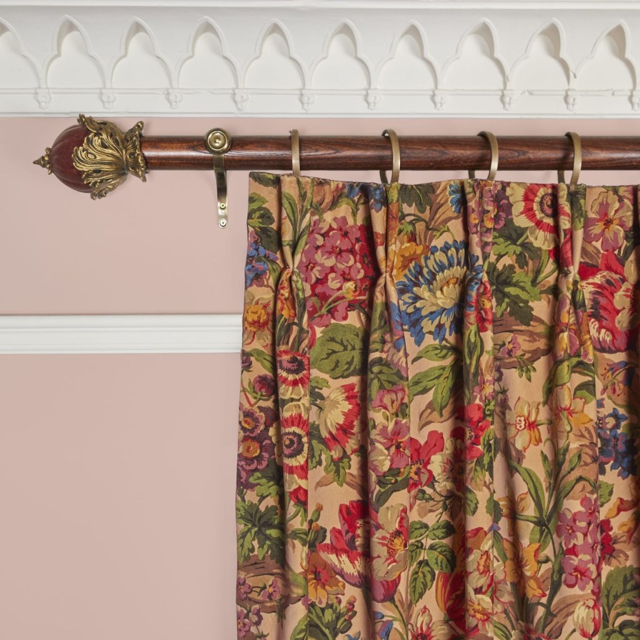 Fabric House of Hackney | Florescence Velvet Curtain-Alabaster