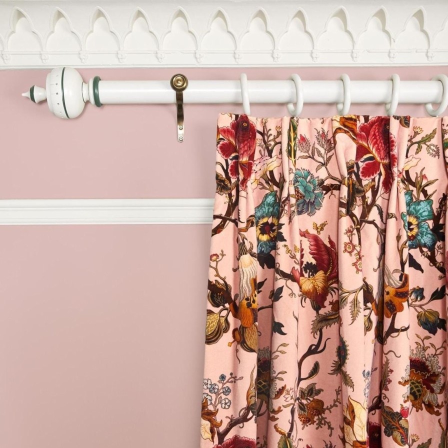 Fabric House of Hackney | Artemis Velvet Curtain-Blush
