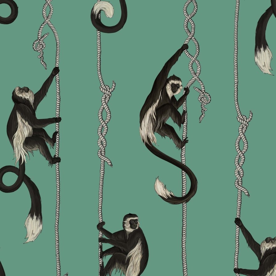 Wallpaper House of Hackney | Troop Wallpaper-Parakeet Green