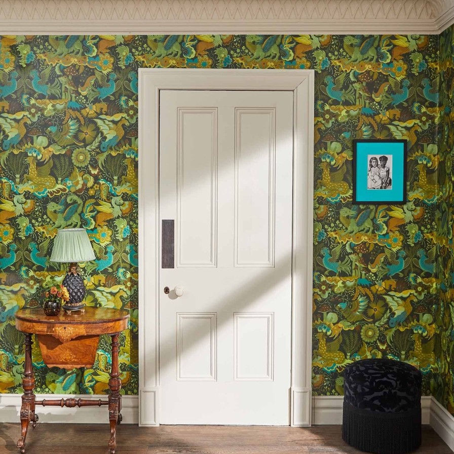 Wallpaper House of Hackney | Phantasia Wallpaper-Emerald Green