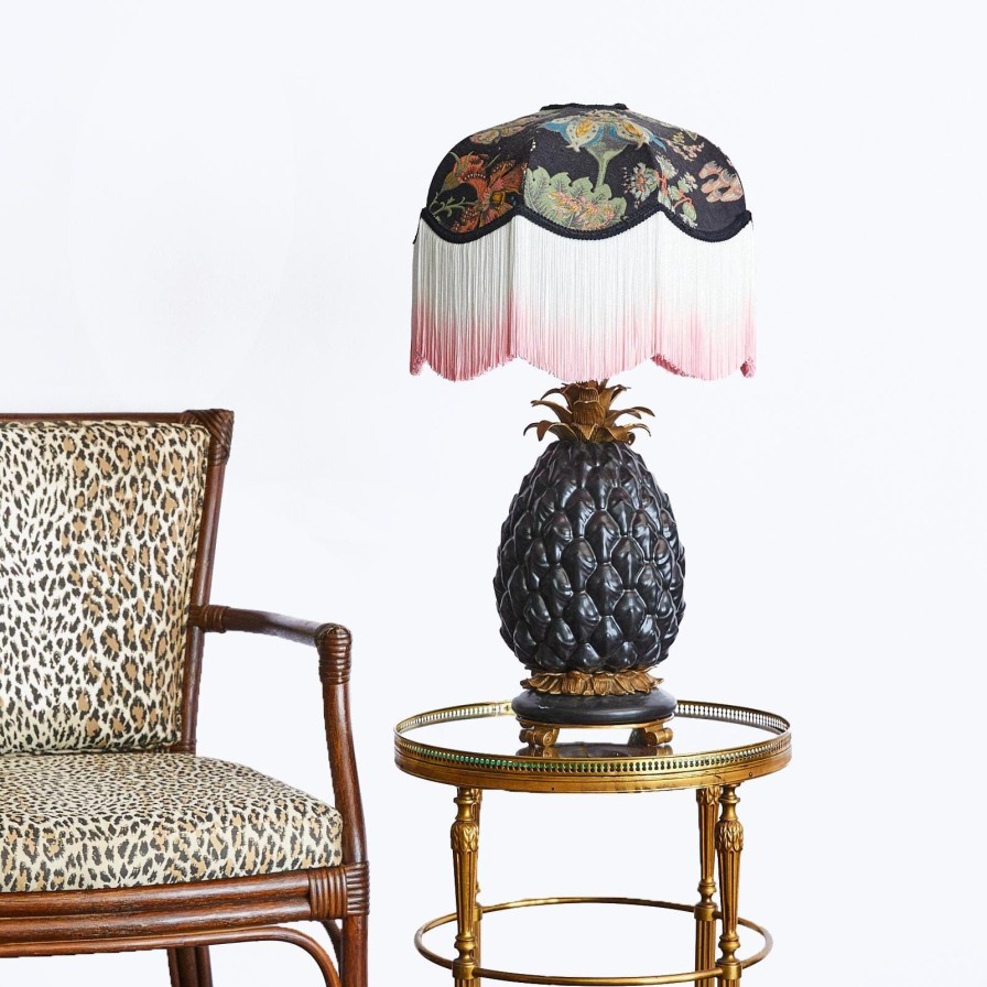 Accessories House of Hackney Lampshades | Flora Fantasia Jacquard Tilia Lampshade-Noir