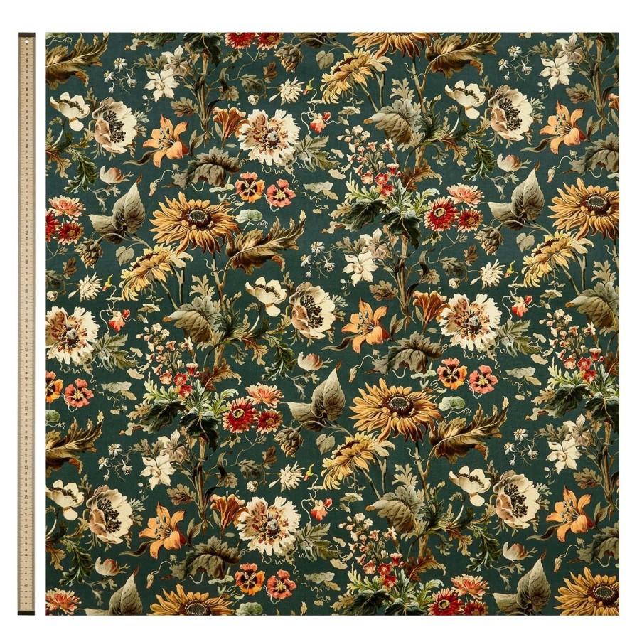 Fabric House of Hackney | Avalon Velvet Blind-Petrol