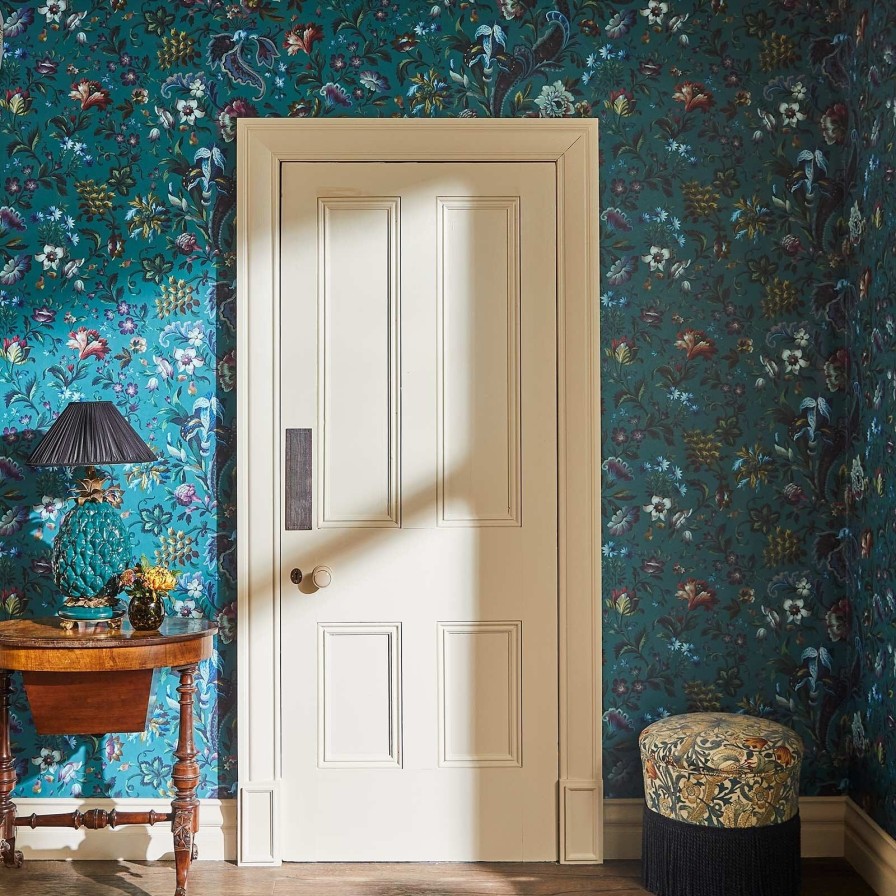 Wallpaper House of Hackney | Florika Wallpaper-Petrol