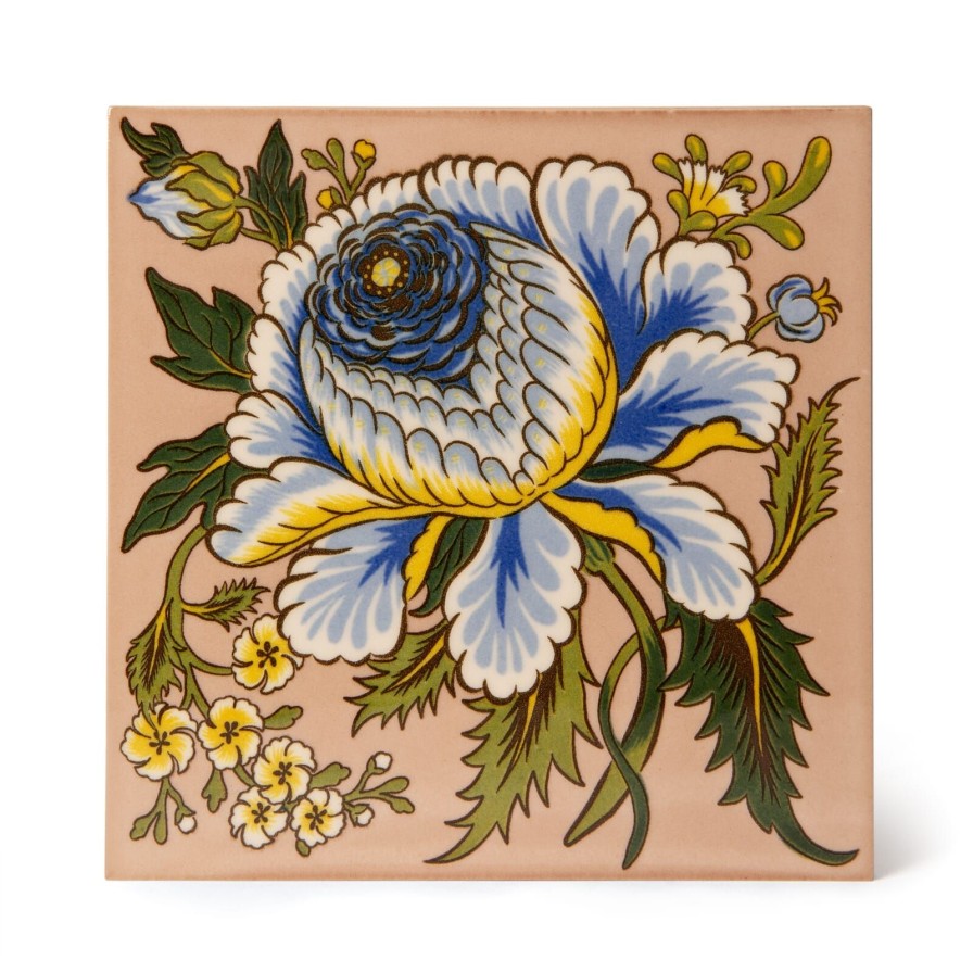 Furnishings House of Hackney Tiles | Artemis Rose Printed Tiles-Blush