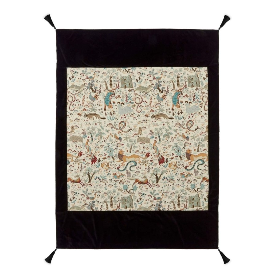 Furnishings House of Hackney Bedding | Trematonia Jacquard Blanket-Ecru