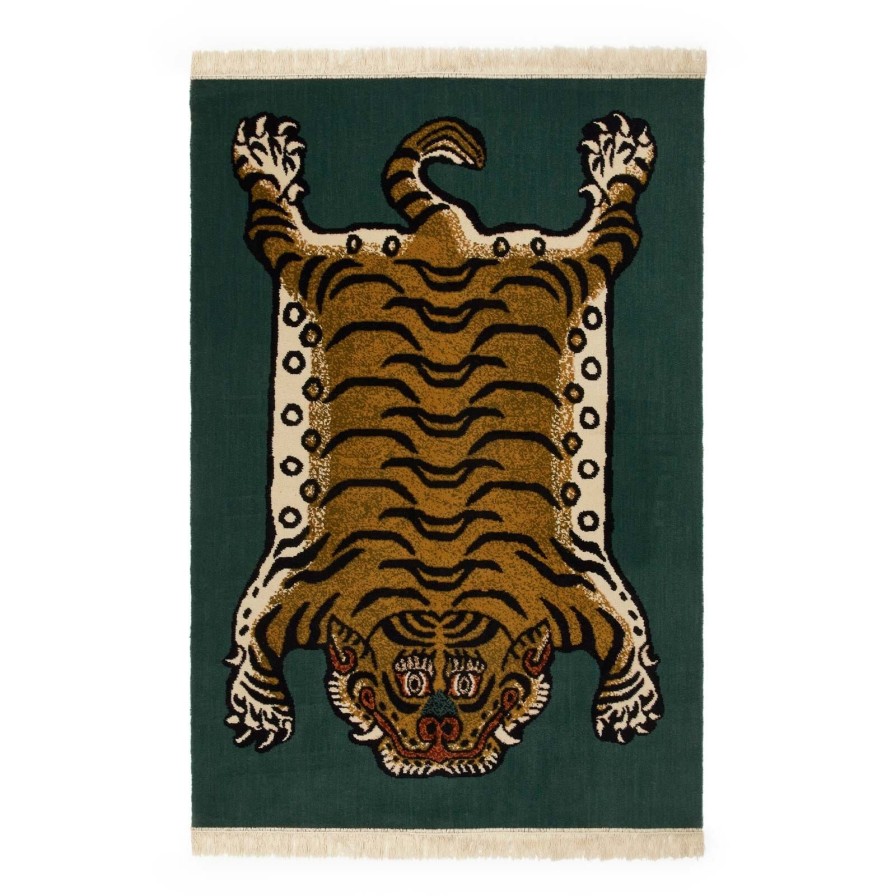 Furnishings House of Hackney Rugs | Saber Rug-Petrol