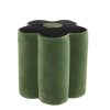 Furnishings House of Hackney Bottomans | Flower Power Velvet Bottoman-Green And Black