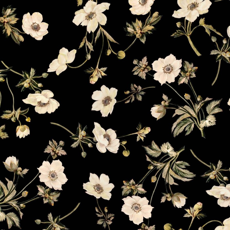 Wallpaper House of Hackney | Poppium Wallpaper-Ebony