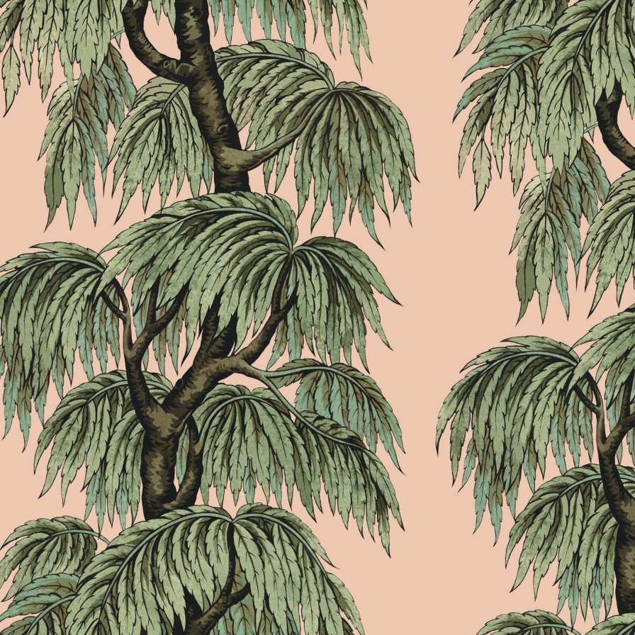 Wallpaper House of Hackney | Babylon Wallpaper Blush/Willow