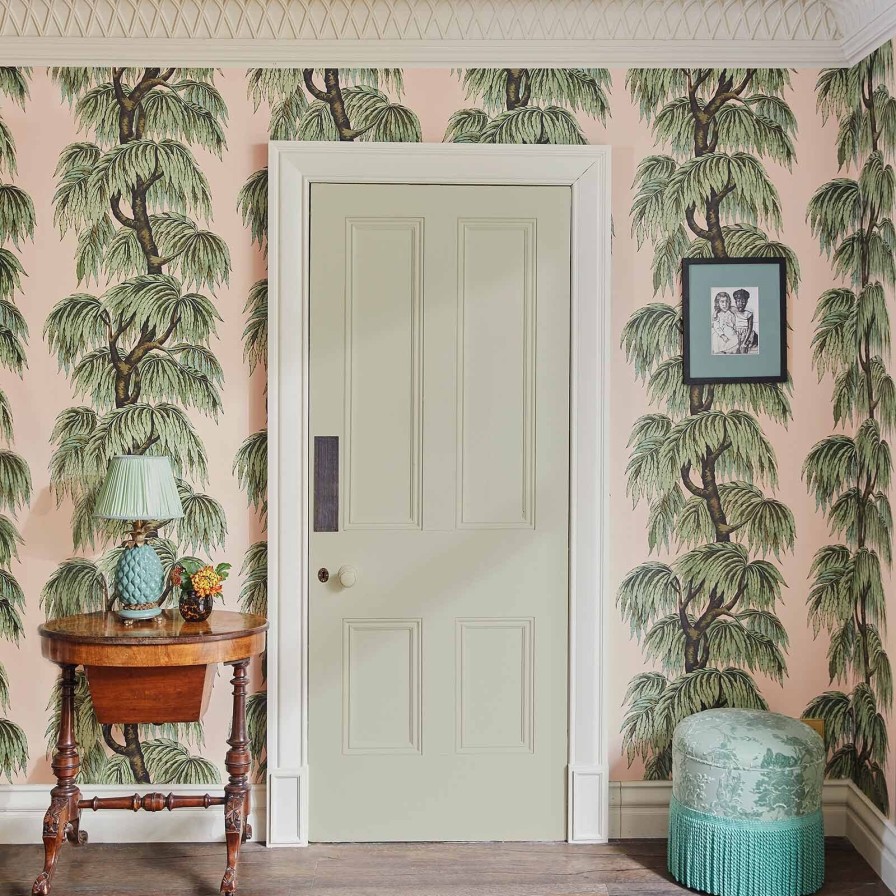 Wallpaper House of Hackney | Babylon Wallpaper Blush/Willow