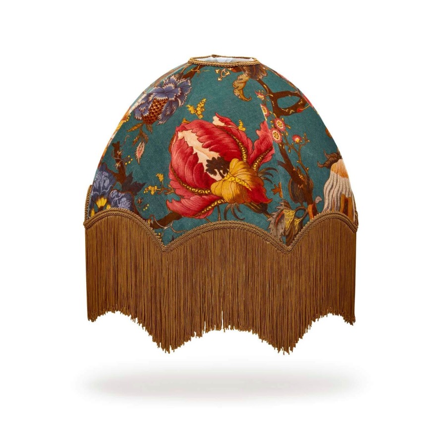 Accessories House of Hackney Lampshades | Artemis Velvet Oria Lampshade-Petrol