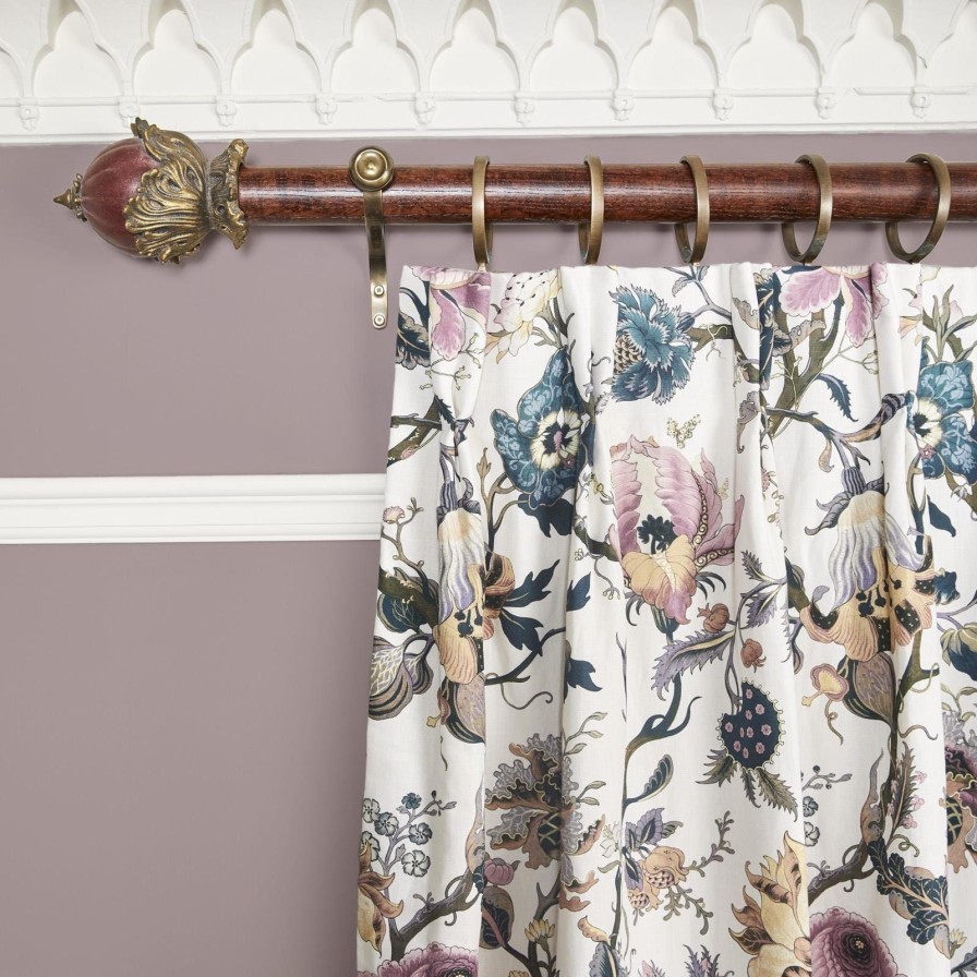 Fabric House of Hackney | Artemis Cotton Linen Curtain-Off White