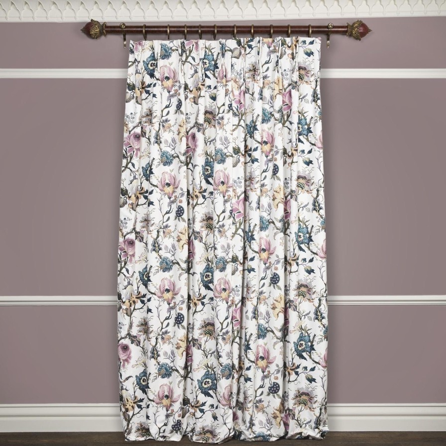 Fabric House of Hackney | Artemis Cotton Linen Curtain-Off White