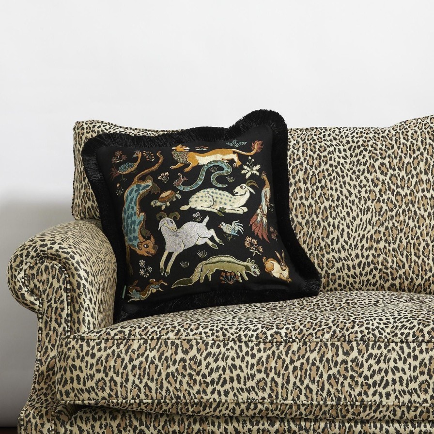 Accessories House of Hackney Animal Cushions | Trematonia Medium Jacquard Cushion-Ebony