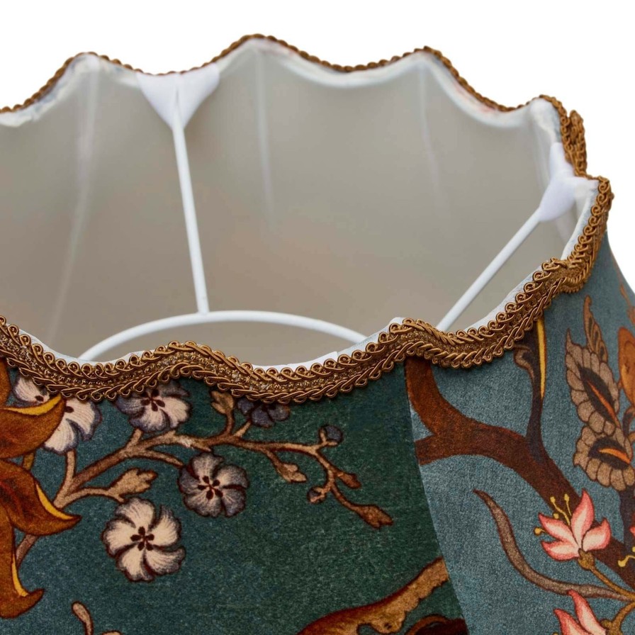 Accessories House of Hackney Lampshades | Artemis Velvet Isabella Lampshade-Petrol