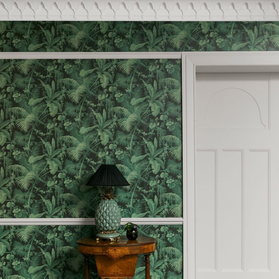 Wallpaper House of Hackney | Pampas Wallpaper-Noir