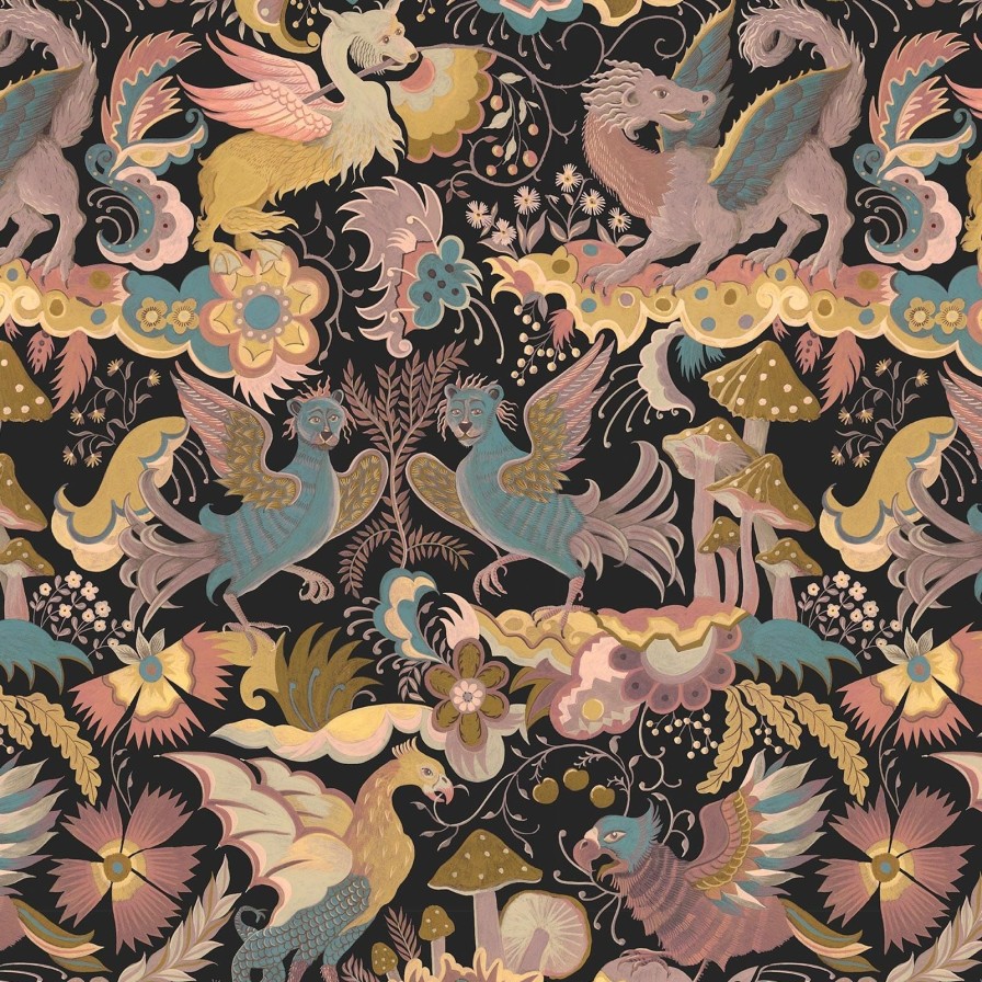 Wallpaper House of Hackney | Phantasia Wallpaper-Noir