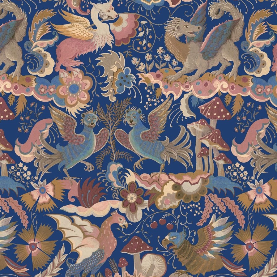 Wallpaper House of Hackney | Phantasia Wallpaper-Sapphire
