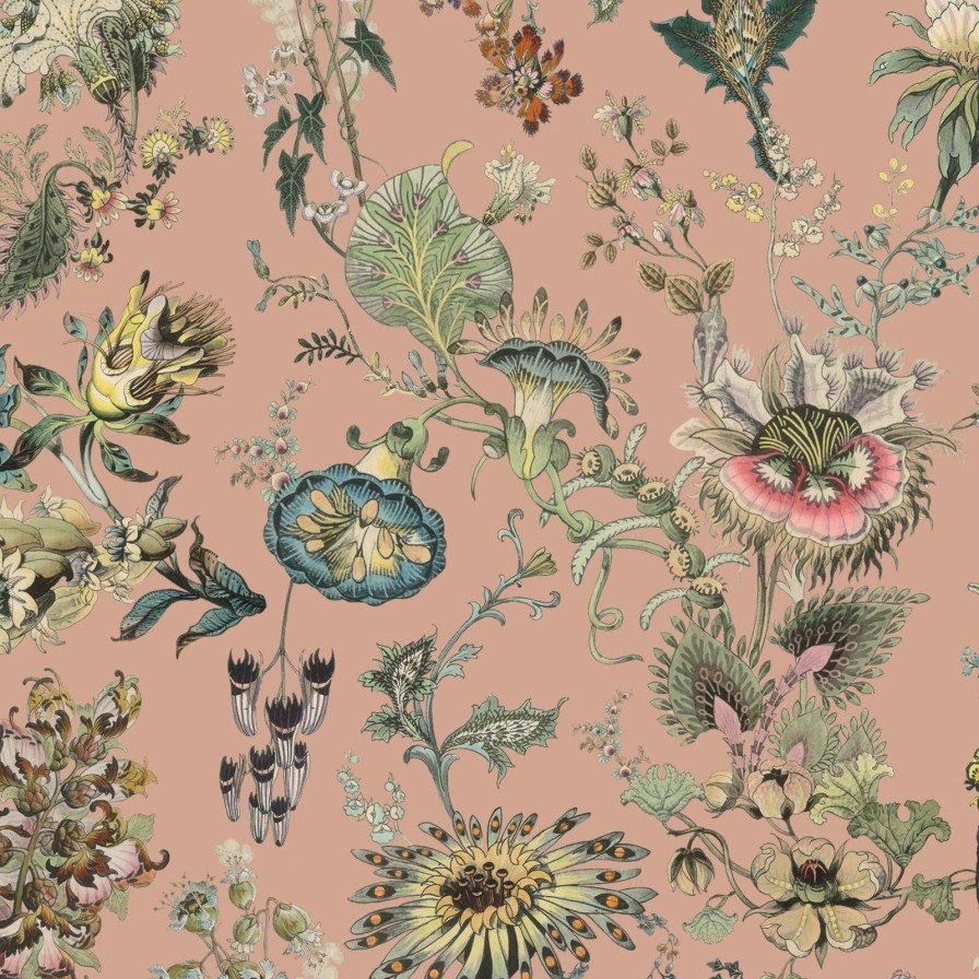 Wallpaper House of Hackney | Flora Fantasia Wallpaper-Bisque Pink