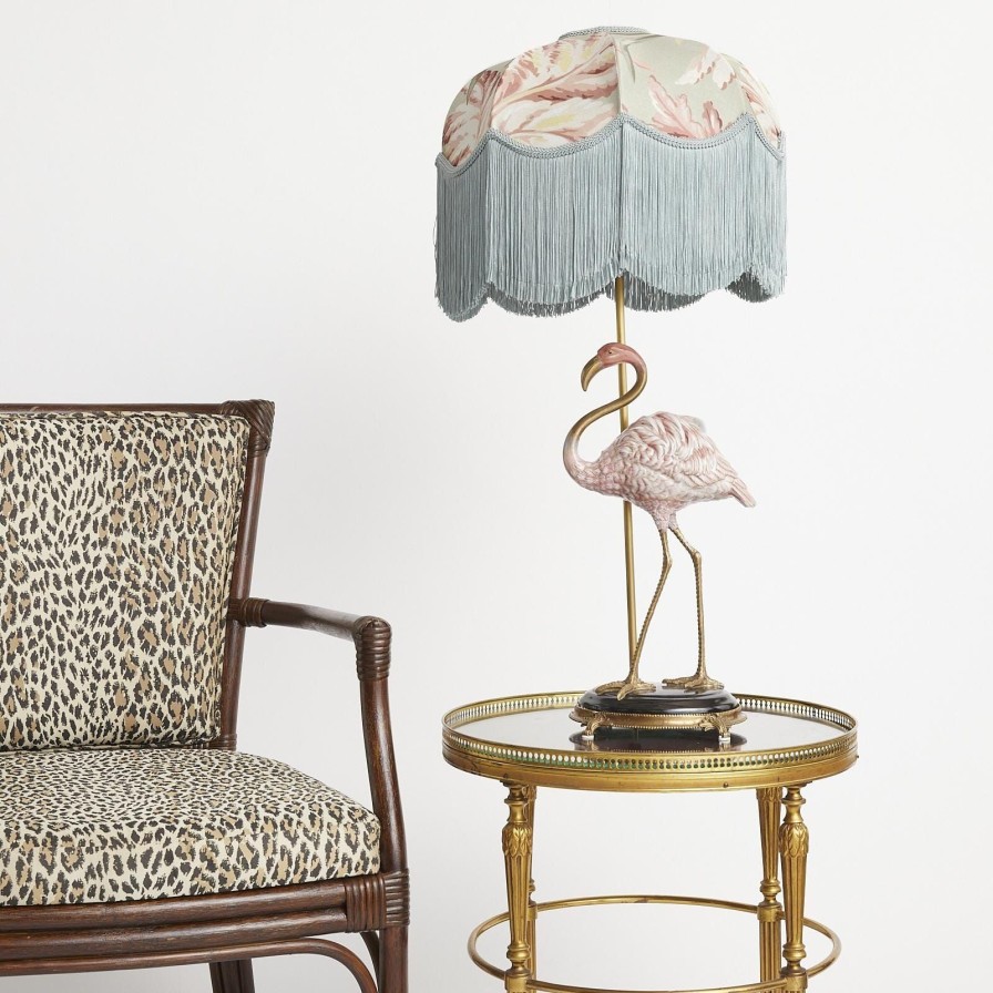 Accessories House of Hackney Lampshades | Pluma Cotton Linen Tilia Lampshade-Eau De Nil