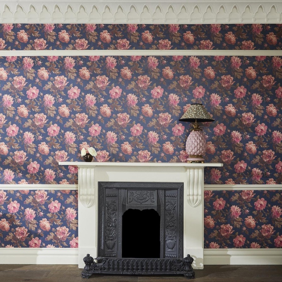 Wallpaper House of Hackney | Peoneden Wallpaper-Midnight