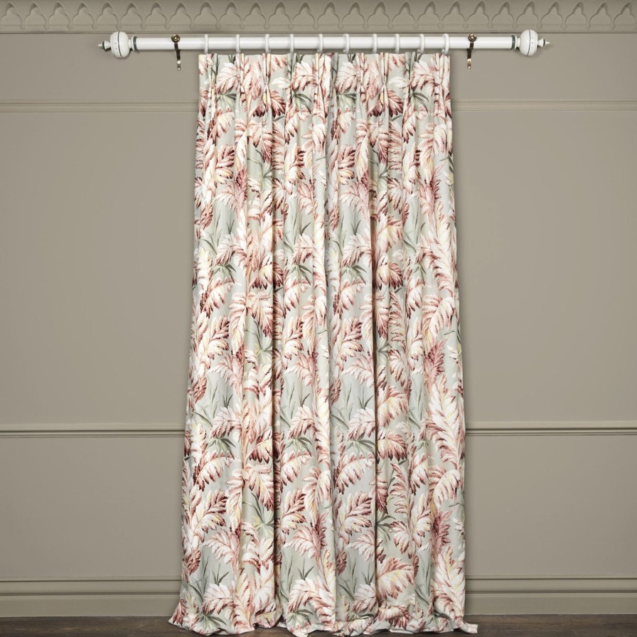Fabric House of Hackney | Pluma Cotton Linen Curtain-Eau De Nil