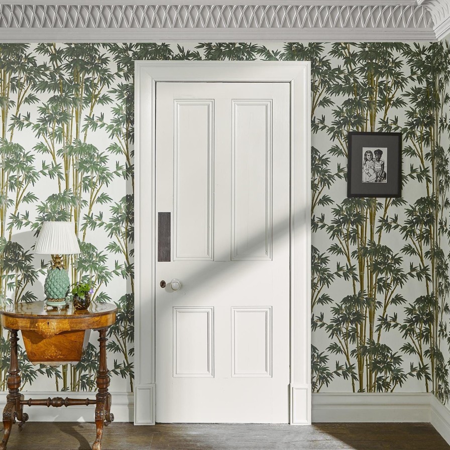 Wallpaper House of Hackney | Bambusa Wallpaper-Antique White