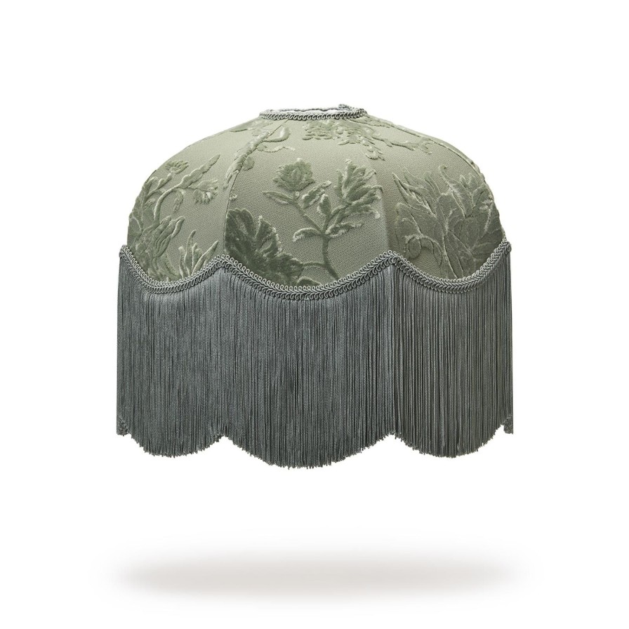 Accessories House of Hackney Lampshades | Artemis Cut-Velvet Tilia-Eucalyptus