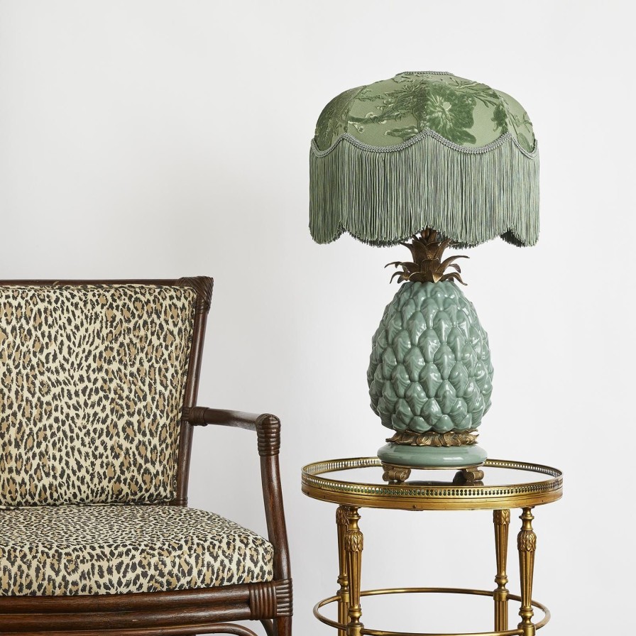 Accessories House of Hackney Lampshades | Artemis Cut-Velvet Tilia-Eucalyptus