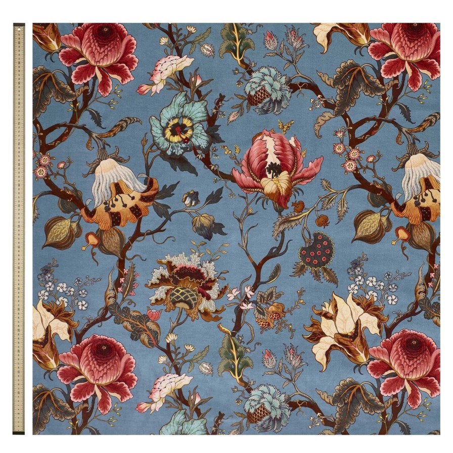 Fabric House of Hackney | Artemis Velvet Blind-Azure