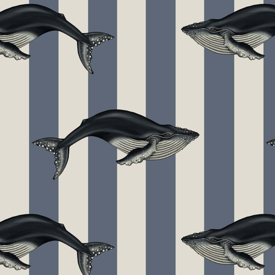 Wallpaper House of Hackney | Baleana Wallpaper-Denim