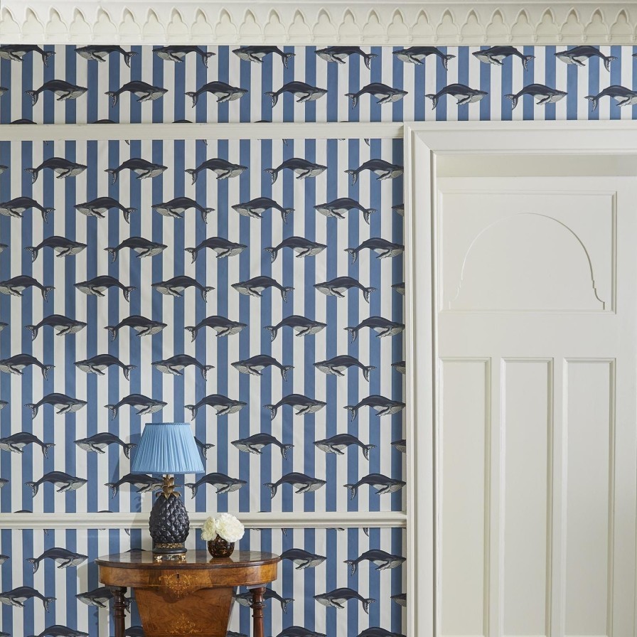 Wallpaper House of Hackney | Baleana Wallpaper-Denim