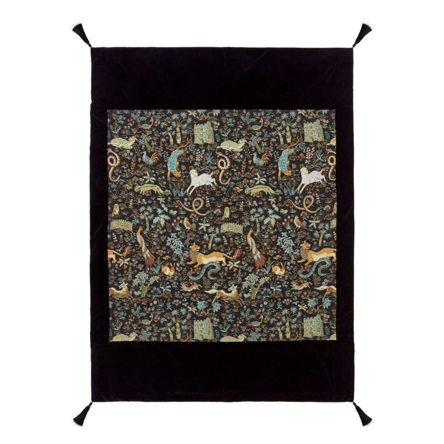 Furnishings House of Hackney Bedding | Trematonia Jacquard Blanket-Onyx