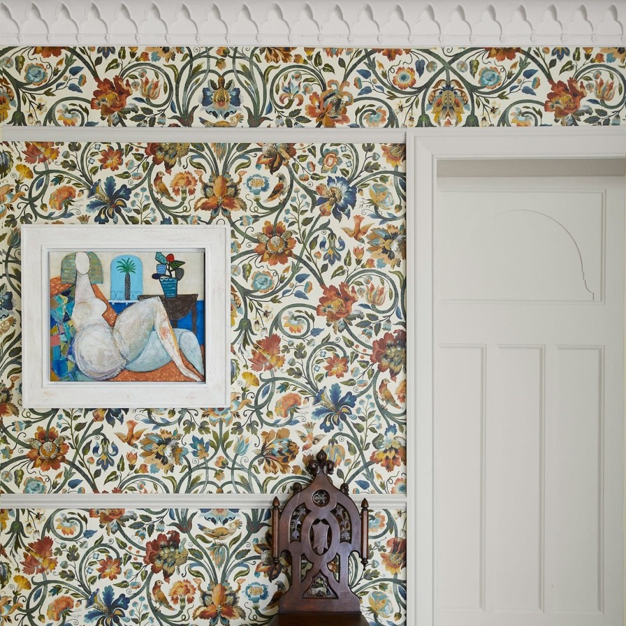 Wallpaper House of Hackney | Gaia Wallpaper-Ecru
