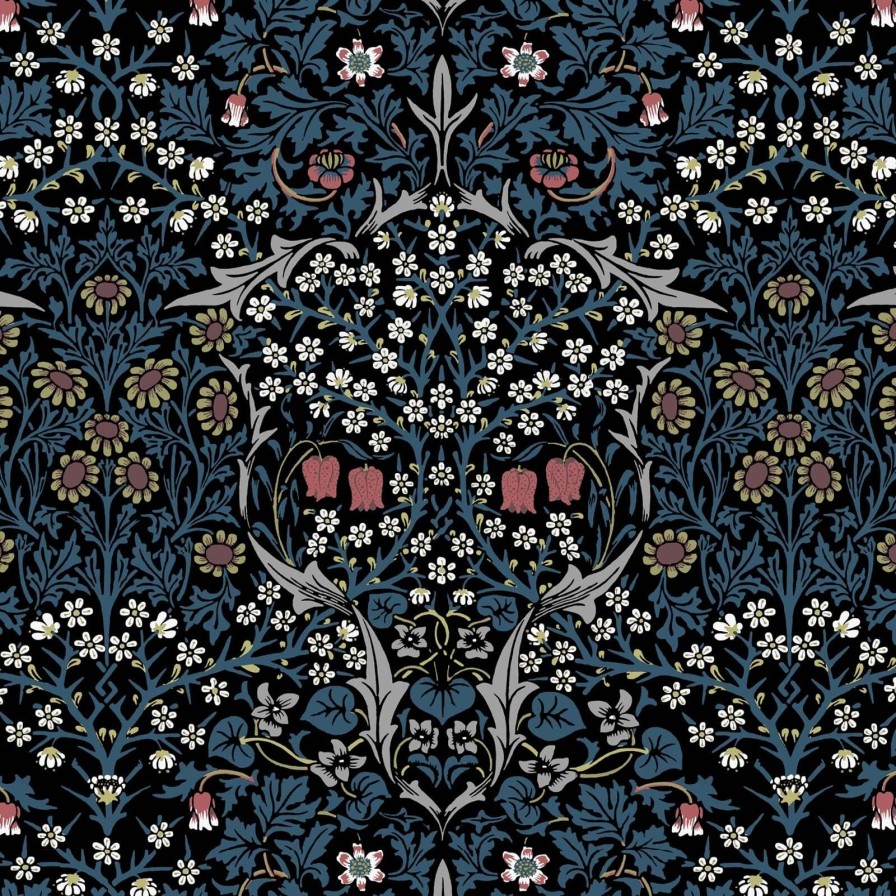 Wallpaper House of Hackney | Blackthorn Wallpaper-Teal